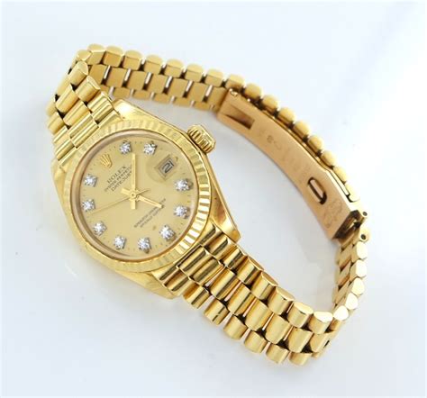 rolex damenuhr gold armband